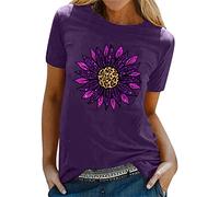 T-Shirt Manches Courtes Col Rond Femme Grande Taille Été Ample Chic Et Elegant Haut Décontracté Imprimé De Lettres Chemisier Sexy Blouse Sport Lache Sportswear Top Tunique