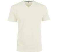 T-Shirt Manches Courtes Col V - K357 - Beige - Homme