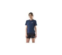T shirt manches courtes compressport podium bleu femme