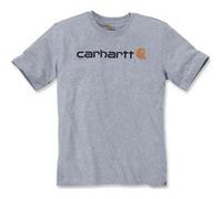 T-shirt Carhartt Core Logo manche courte gris noir orange - L