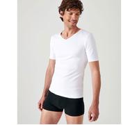 T-shirt manches courtes - Damart - T-shirt col V manches courtes maille classique Thermolactyl - Blanc M