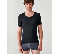 T-shirt manches courtes - Damart - Tee-shirt Thermolactyl Sensitive col V - Noir XXL