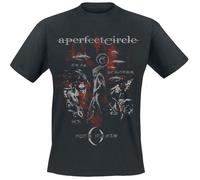 T-Shirt Manches courtes de A Perfect Circle - Magdalena Distressed - S à 5XL - pour Homme - noir S