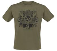 T-Shirt Manches courtes de AC/DC - Black Ice - S à 4XL - pour Homme - olive L