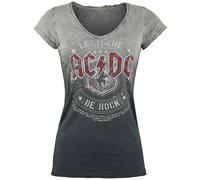 T-Shirt Manches courtes de AC/DC - Let there be Rock - S à 4XL - pour Femme - gris/gris foncé M