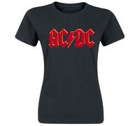 T-Shirt Manches courtes de AC/DC - Red Logo - L à XXL - pour Femme - noir L