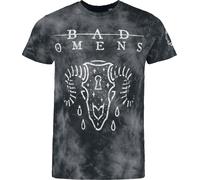 T-Shirt Manches courtes de Bad Omens - Ram Skull - S à XXL - pour Homme - noir XXL