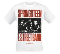 T-Shirt Manches courtes de Bruce Springsteen - E Street Band - S à XXL - pour Homme - blanc M