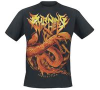 T-Shirt Manches courtes de Burning Witches - Snake - S à XXL - pour Homme - noir S