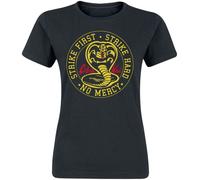 T-Shirt Manches courtes de Cobra Kai - Cobra Kai Round Patch - L à XXL - pour Femme - noir XXL