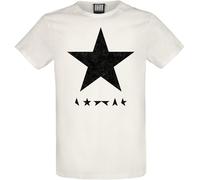 T-Shirt Manches courtes de David Bowie - Amplified Collection - Black Star - S à XXL - pour Homme - blanc cassé S