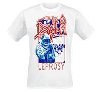 T-Shirt Manches courtes de Death - Leprosy Posterized - S à XXL - pour Homme - blanc S