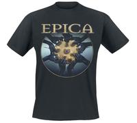 T-Shirt Manches courtes de Epica - Aspiral - S à 4XL - pour Homme - noir S