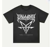 T-Shirt Manches courtes de Falling In Reverse - Popular Monster Logo - M - pour Homme - noir M