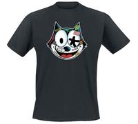 T-Shirt Manches courtes de Félix Le Chat - Graffiti - M à XXL - pour Homme - noir XL
