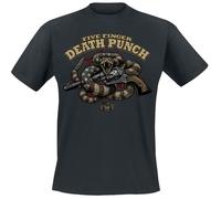 T-Shirt Manches courtes de Five Finger Death Punch - Rattle Snake Mock Up - S à 4XL - pour Homme - noir XL