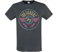 Amplified Foo Fighters-FF Air T-Shirt, Gris (Anthracite), XL Homme