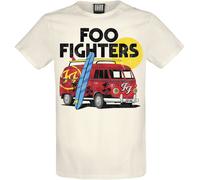 Amplified T-shirt Foo Fighters Amplified Collection Camper Van crème Homme XXL 100% coton régulier