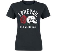 T-Shirt Manches courtes de I Prevail - Sad - S à XL - pour Femme - noir L