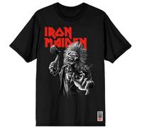 T-Shirt Manches courtes de Iron Maiden - Greyscale Axe - S à 4XL - pour Homme - noir 4XL