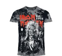 T-Shirt Manches courtes de Iron Maiden - Portrait Scream - S à M - pour Homme - anthracite S