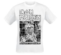 T-Shirt Manches courtes de Iron Maiden - Sit Tour 86/87 - S à 4XL - pour Homme - blanc 3XL