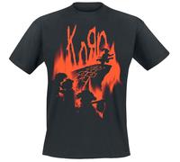 T-Shirt Manches courtes de Korn - Hopscotch Flame - S à 5XL - pour Unisexe - noir XL
