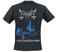 T-Shirt Manches courtes de Mayhem - De Mysteriis Dom Sathanas - M à XXL - pour Homme - noir XL