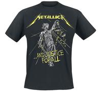 T-Shirt Manches courtes de Metallica - ...And Justice For All - Tracklist - S à 5XL - pour Homme - noir 3XL