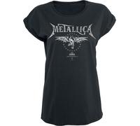 Metallica Biker Femme T-Shirt Manches courtes noir 100% Coton Large