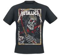 Metallica T-shirt Death Reaper Homme – Manches courtes Noir 100% coton Taille L Coupe standard