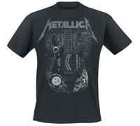atmosphere Metallica Hammett Ouija Guitar Homme T-Shirt Manches Courtes Noir XXL