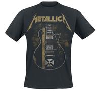 T-Shirt Manches courtes de Metallica - Hetfield Iron Cross Guitar - S à 5XL - pour Unisexe - noir L