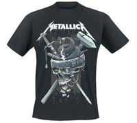Metallica T-shirt History Homme – Manches courtes, 100% coton, coupe standard – Noir XXL