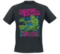 T-Shirt Manches courtes de Monstres Universels - The Creature From The Black Lagoon - S à XXL - pour Homme - noir S