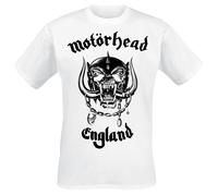 T-Shirt Manches courtes de Motörhead - England - S à 5XL - pour Homme - blanc S