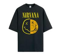 T-Shirt Manches courtes de Nirvana - Amplified Collection - Spliced - S à XXL - pour Homme - noir S