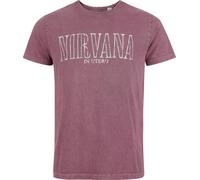 Nirvana in Utero Homme T-Shirt Manches Courtes Lilas 100% Coton Regular/Coupe Standard