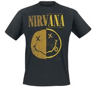 T-Shirt Manches courtes de Nirvana - Spliced - S à XXL - pour Homme - noir S