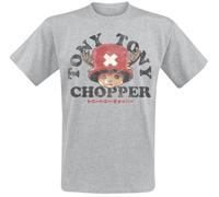 T-Shirt Manches courtes de One Piece - One Piece - Chopper Face - S à XXL - pour Homme - gris L