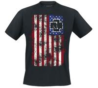 T-Shirt Manches courtes de Rammstein - Amerika - M à 3XL - pour Homme - noir M