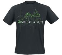 T-Shirt Manches courtes de Rammstein - Links 2-3-4 - M à 5XL - pour Homme - noir XXL