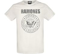 T-Shirt Manches courtes de Ramones - Amplified Collection - Vintage Shield - S à 3XL - pour Homme - blanc L
