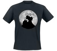 T-Shirt Manches courtes de Sesame Street - Cookie Monster - Moonlight - M à 5XL - pour Homme - noir M
