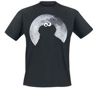 T-Shirt Manches courtes de Sesame Street - Cookie Monster - Moonlight - S à 5XL - pour Homme - noir 3XL