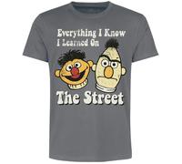 T-Shirt Manches courtes de Sesame Street - Ernie und Bert - Everything I Know I Learned On The Street - S à 3XL - pour Homme - multicolore XL