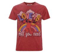 T-Shirt Manches courtes de Sesame Street - Famous Forever - Elmo Love Is - S à 4XL - pour Homme - rouge 4XL