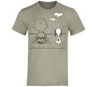 T-Shirt Manches courtes de Snoopy - Charlie Brown & Snoopy - S à 3XL - pour Homme - vert S