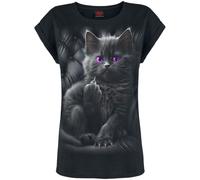 T-Shirt Manches courtes de Spiral - Cattitude - T-Shirt - S à XXL - pour Femme - noir M