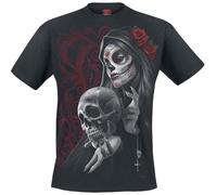 Spiral Love is Dead Homme T-Shirt Manches Courtes Noir L 100% Coton Regular/Coupe Standard